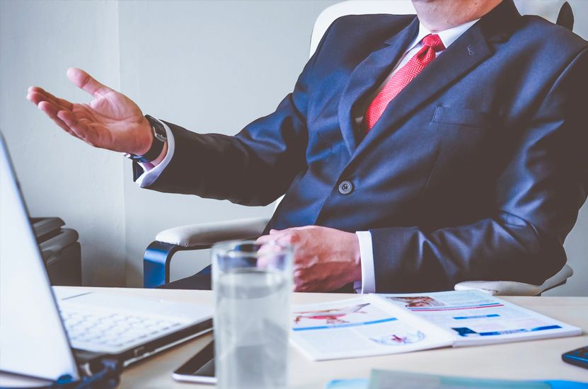 Business Man at His Desk Business Man at His Desk